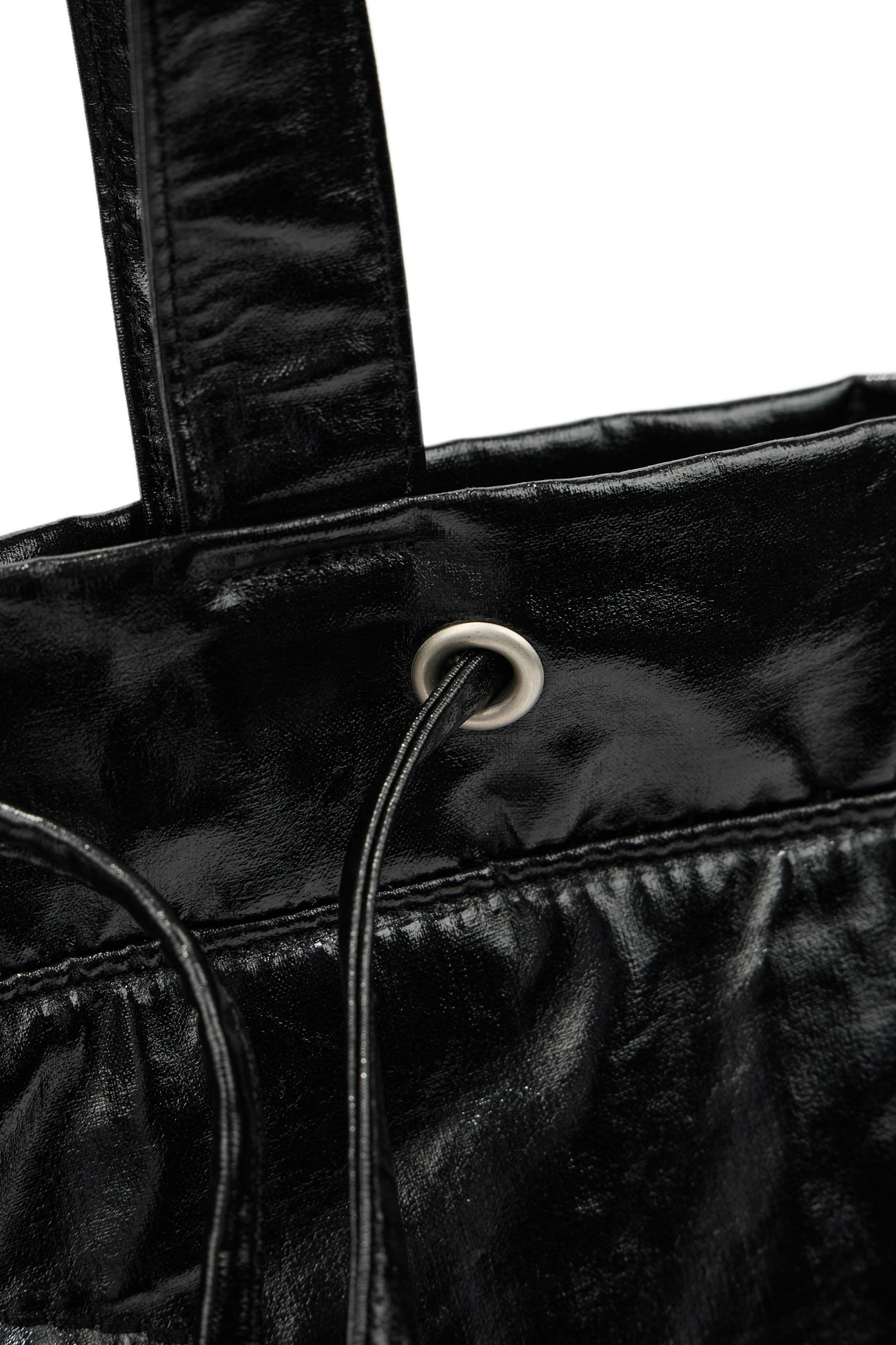 DEINET】 D STITCH PADDING BAG : BLACK