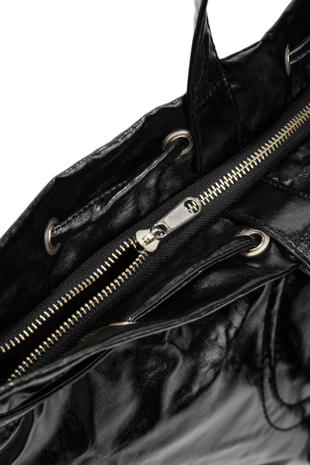 DEINET】 D STITCH PADDING BAG : BLACK