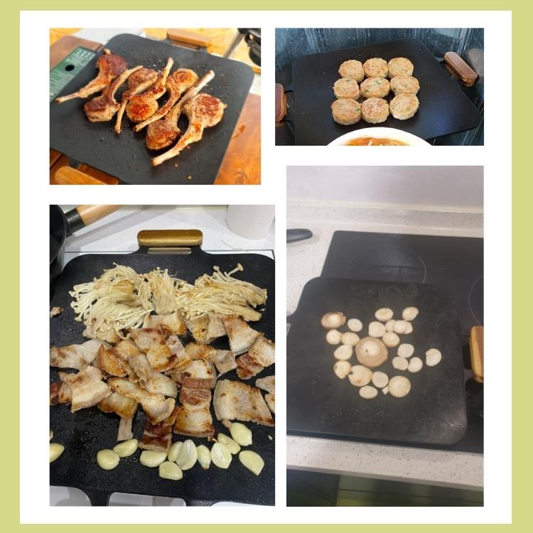 【鉄板】IH使用可能 四角グリルパン31cm 韓国 キャンプ アウトドア バーベキュー