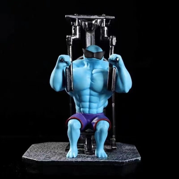 ピカチュウ　ゼニガメ　フシギダネ マッチョ マッスル 筋トレ ジム フィギュア 楽天市場】【ムキムキ進化！？】筋トレモンスター風 フィギュア