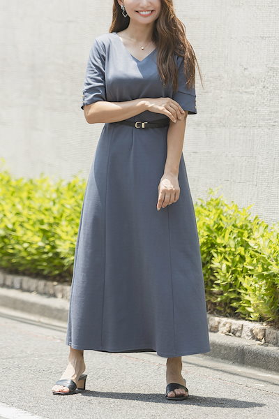NEW Réonie : パフスリーブワンピース : レディース服 爆買い新作