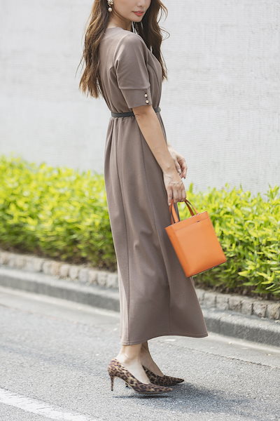 NEW Réonie : パフスリーブワンピース : レディース服 爆買い新作