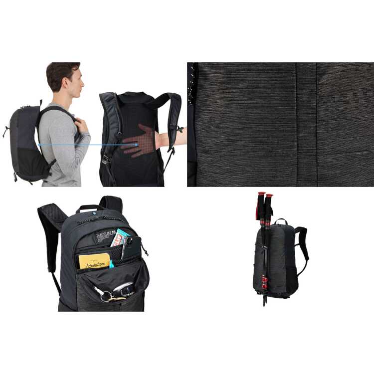 Nanum 18L - Black (3204515) Thule Nanum 18L Backpack \u2014 CampSaver