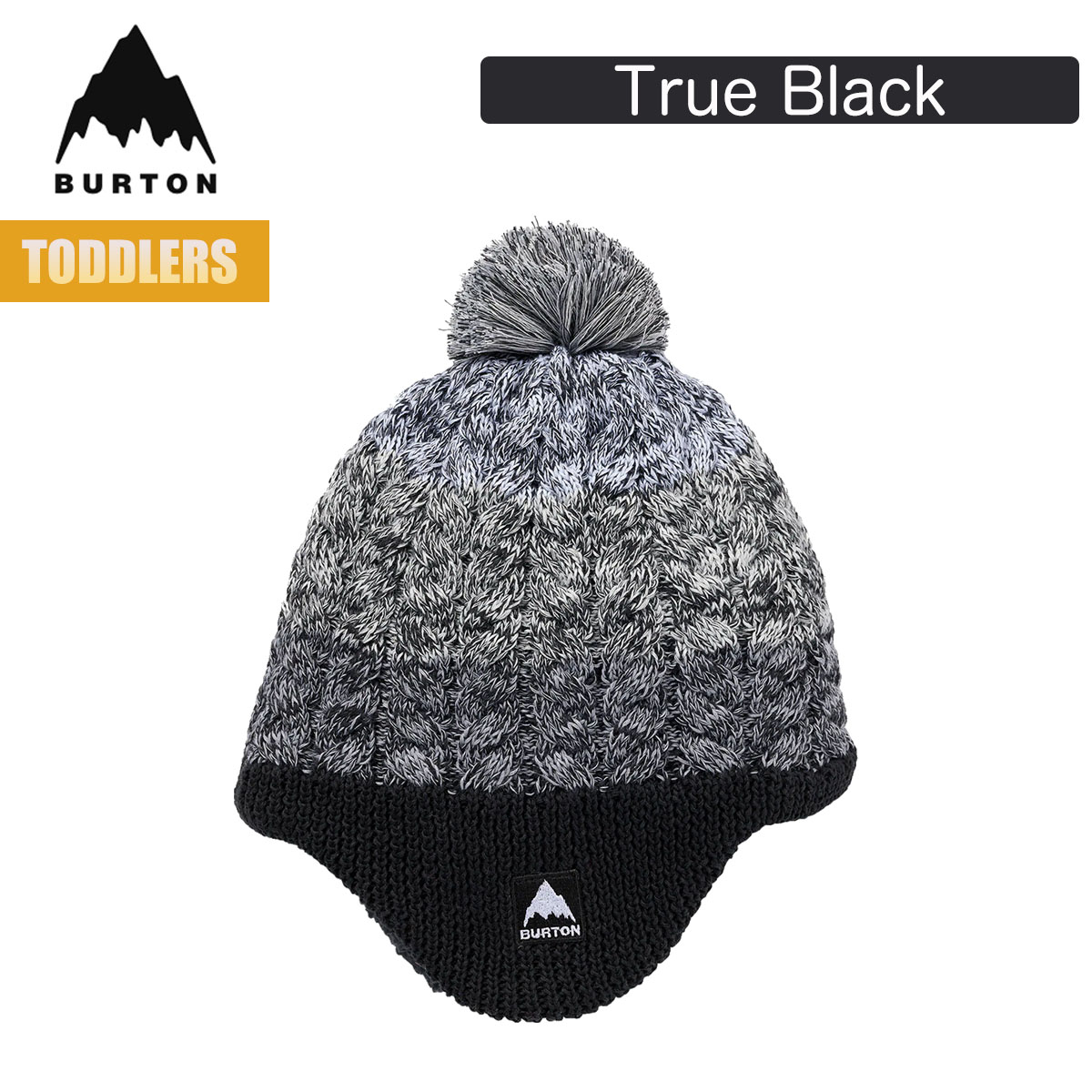 ビーニー ニット帽 キッズ 25-26 トドラー フリースライナー イヤーフラップ W26JP-234631 子供 こども 幼児 ポンポン 折り返し イヤーフリップ フリース 防寒 正規品