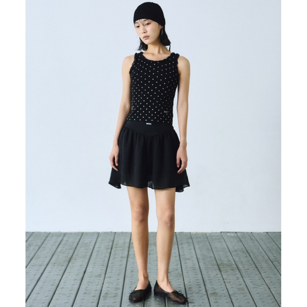 ニック&ニコールロマンティックコアミニスカート_ブラック ニック&ニコールロマンティックコアミニスカート_ブラック