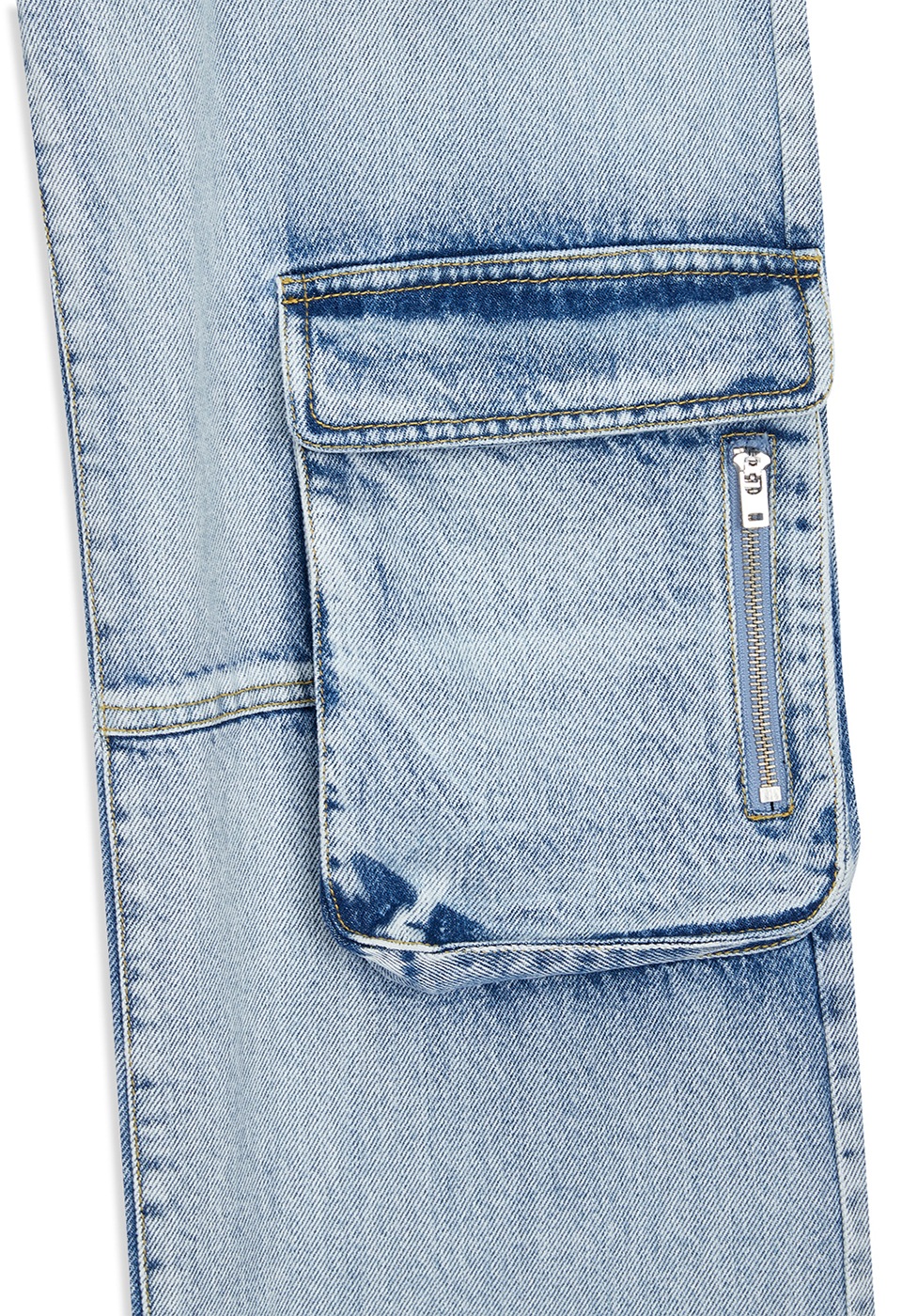 OPEN Yy】 CARGO POCKET JEAN : BLUE