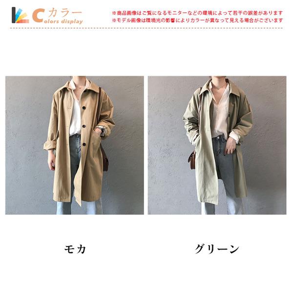 ステンカラーコートレディースロングコートスプリングコート