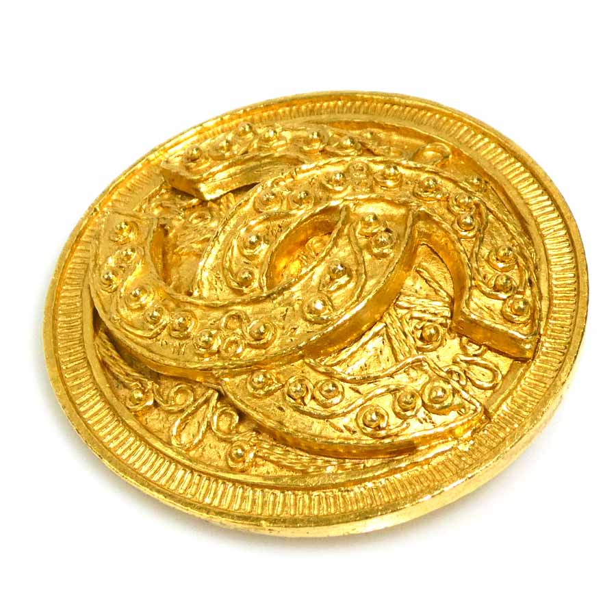 シャネル CHANEL ブローチ ココマーク メタル ゴールド レディース w1095a シャネル CHANEL ブローチ ココマーク メタル ゴールド レディース w1095a