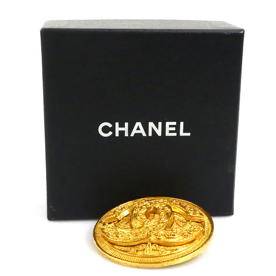 シャネル CHANEL ブローチ ココマーク メタル ゴールド レディース w1095a シャネル CHANEL ブローチ ココマーク メタル ゴールド レディース w1095a