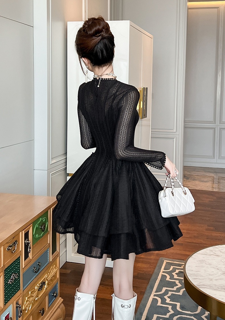 2024新品 ハイウエスト 透かし彫り ショートワンピース ドレス パーティー キャバ 大人 同窓会 披露宴 卒業式 結婚式 演奏会 ウェディング 二次会 メガ割