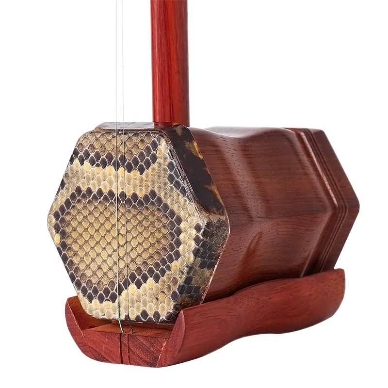 Suzhou Erhu楽器の六角形のローズウッド初心者の子供向けhuqin National楽器mahogany Erhu