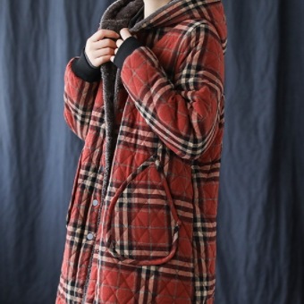 キルティングフードジャケット アウター コート ミディアム丈 長袖 フード ワイド ポケット 前開き キルティングフードジャケット アウター コート ミディアム丈 長袖 フード ワイド ポケット 前開き