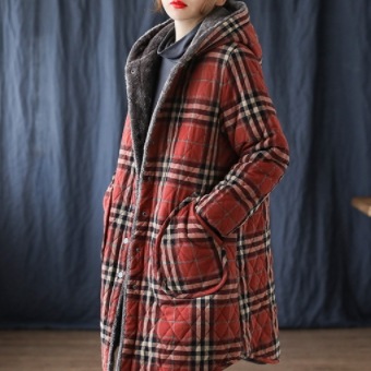 キルティングフードジャケット アウター コート ミディアム丈 長袖 フード ワイド ポケット 前開き キルティングフードジャケット アウター コート ミディアム丈 長袖 フード ワイド ポケット 前開き