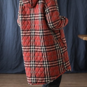 キルティングフードジャケット アウター コート ミディアム丈 長袖 フード ワイド ポケット 前開き キルティングフードジャケット アウター コート ミディアム丈 長袖 フード ワイド ポケット 前開き