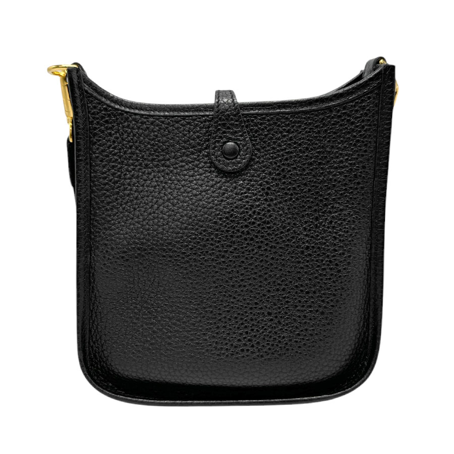 エルメス HERMES 斜め掛けショルダーバッグ エヴリンアマゾン TPM トリヨンクレマンス ブラック ゴールド レディース z3010