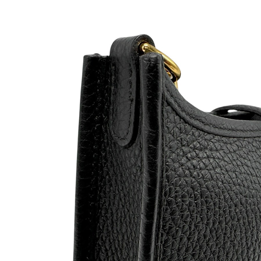 エルメス HERMES 斜め掛けショルダーバッグ エヴリンアマゾン TPM トリヨンクレマンス ブラック ゴールド レディース z3010