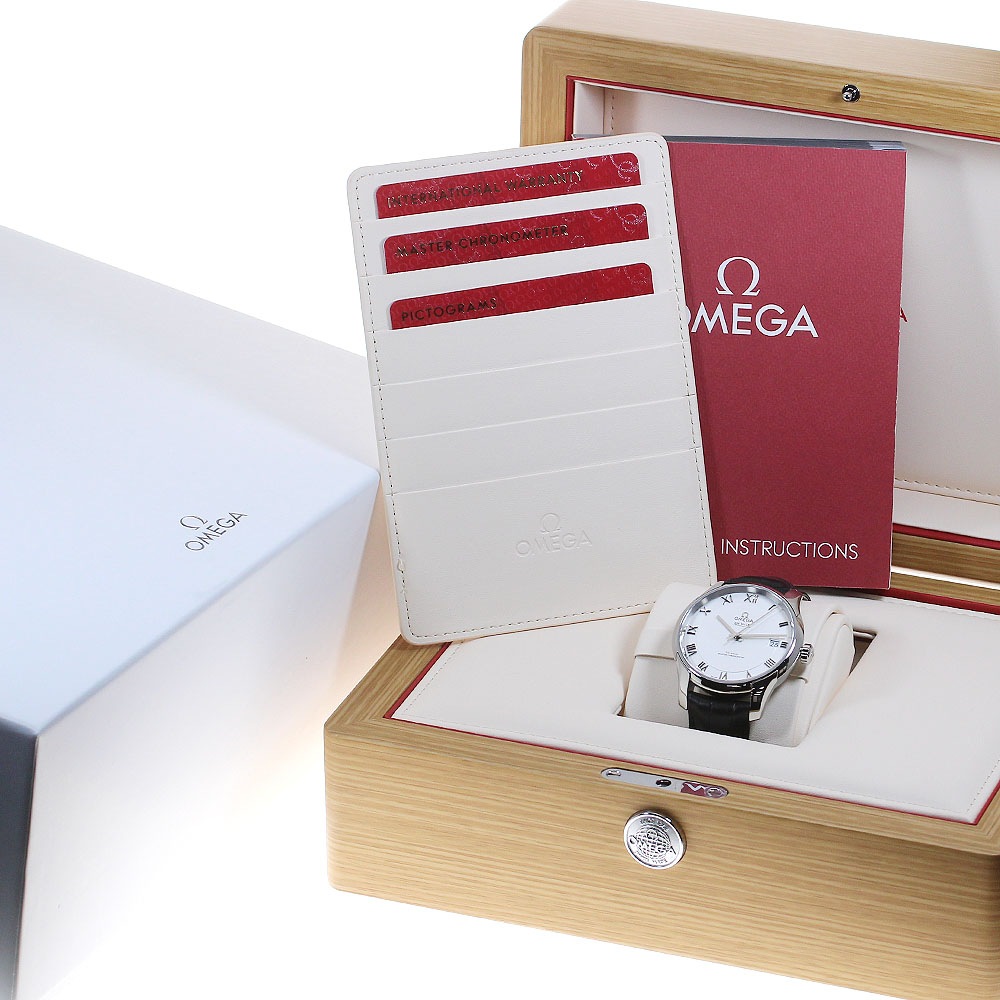 オメガ OMEGA 433.13.41.21.02.001 デビル アワービジョン コーアクシャル 自動巻き メンズ 美品 箱・保証書付き_844191【中古】