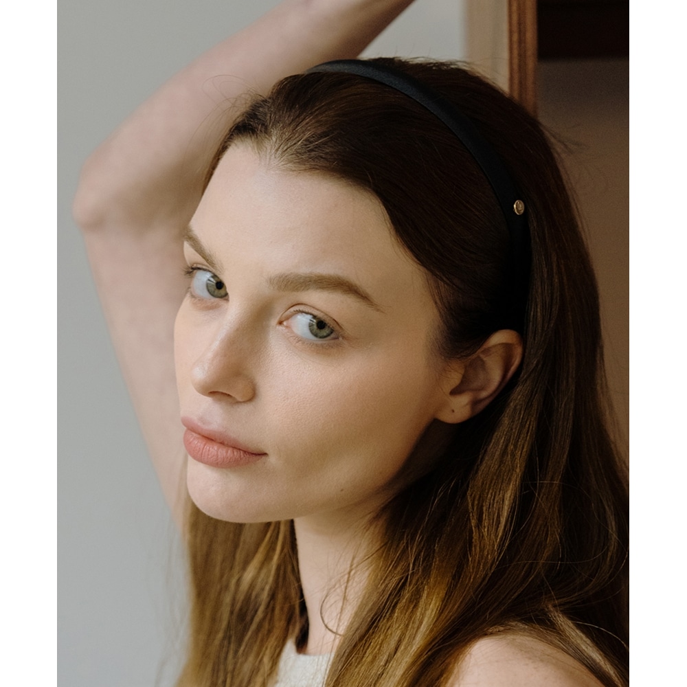 HAS製作 3日 HA030 Slim basic hairband ivory o HAS製作 3日 HA030 Slim basic hairband ivory o