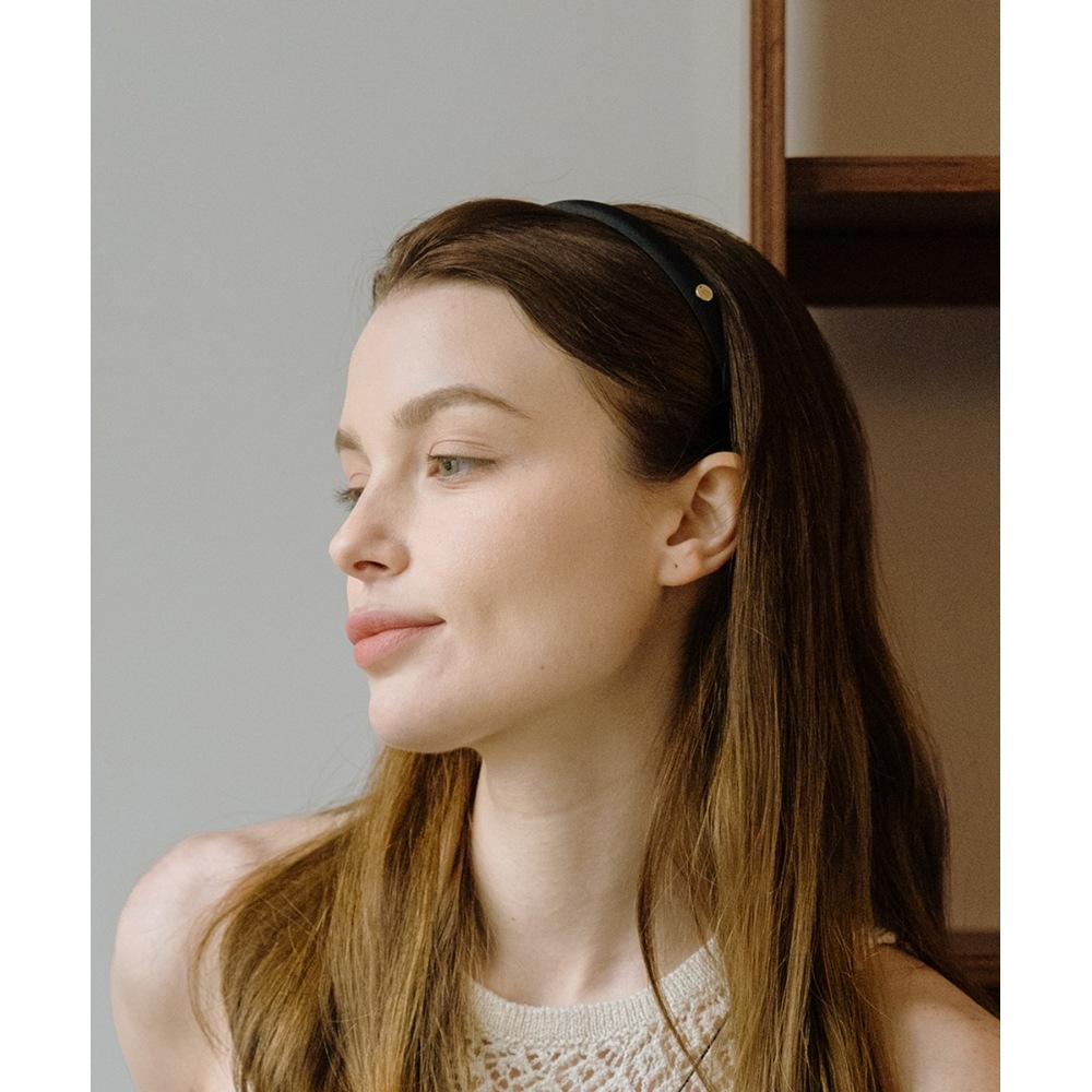 HAS製作 3日 HA030 Slim basic hairband ivory o HAS製作 3日 HA030 Slim basic hairband ivory o