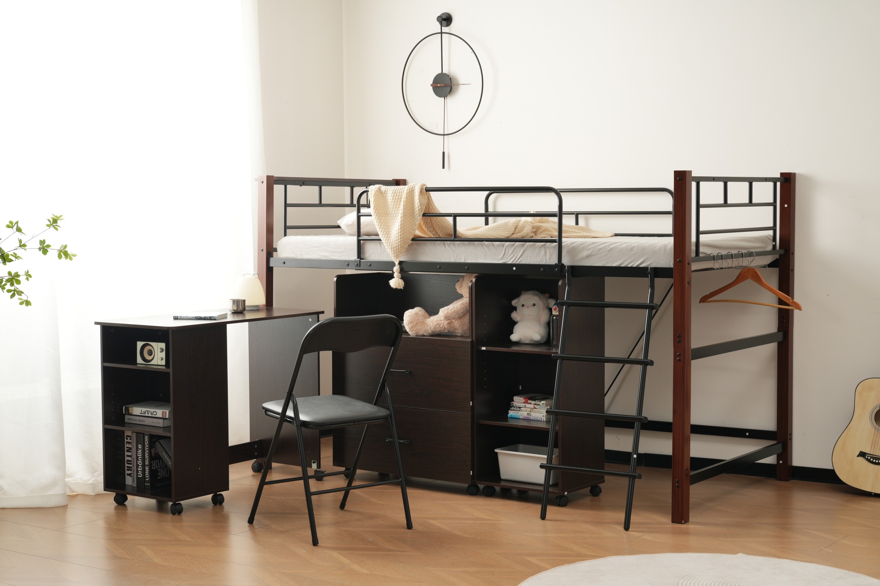 【国内発送】システムベッドロフトベッド+デスク+収納ラック+シェルフ4点セット宮コンセントスチールロフトベッドベッド省スペースパイプ耐震金属学生寮社員寮大人131 【国内発送】システムベッドロフトベッド+デスク+収納ラック+シェルフ4点セット宮コンセントスチールロフトベッドベッド省スペースパイプ耐震金属学生寮社員寮大人131