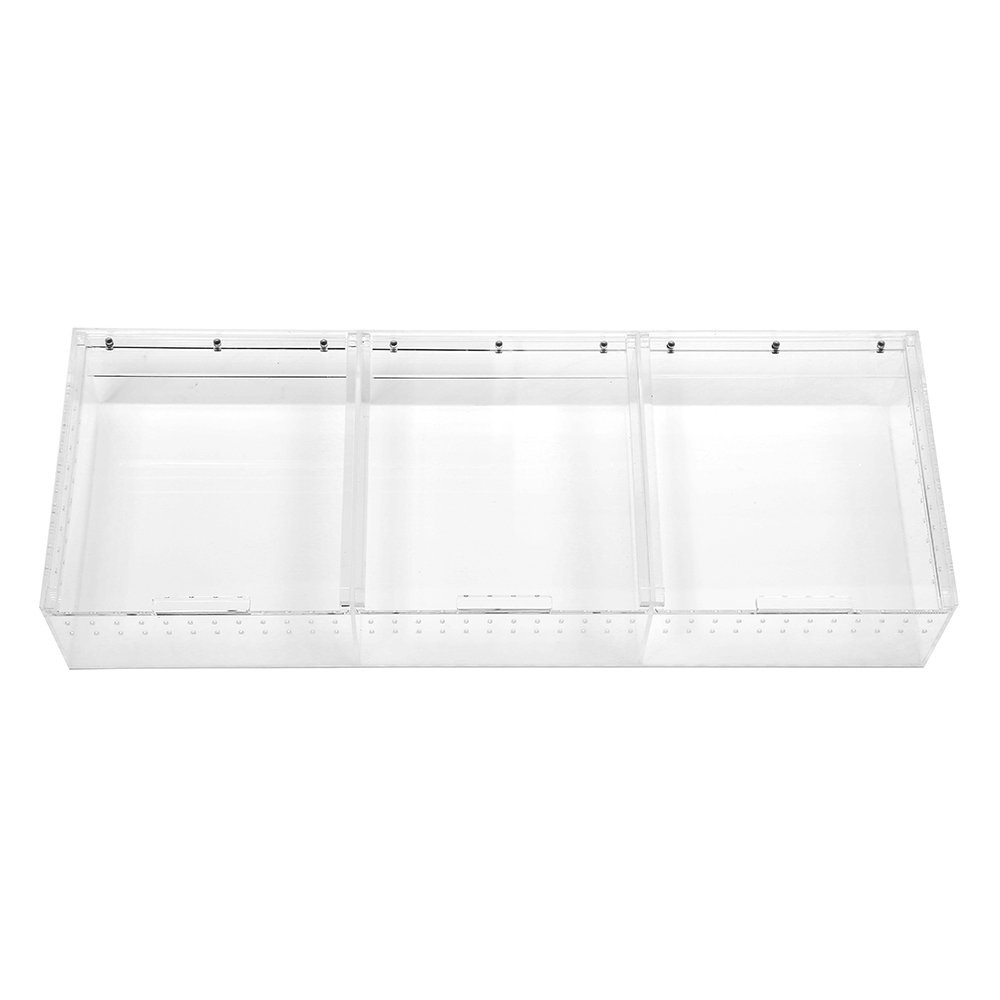 爬虫類ケージ　クリアアクリルケージ　３連タイプ　ＣＲＣ17―15―10―00―00
