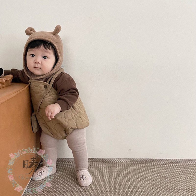 日本メーカー新品 ベビー服 可愛い ロンパース 赤ちゃん 男の子 女の子 子供服 2点セット 長袖 カバーオール キル 格安激安
