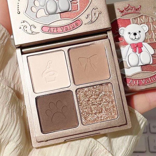 アイシャドウ セット売り まとめ売り Qoo10] ART VALUE 可愛い アイシャドウ 大人気 4色 クリ