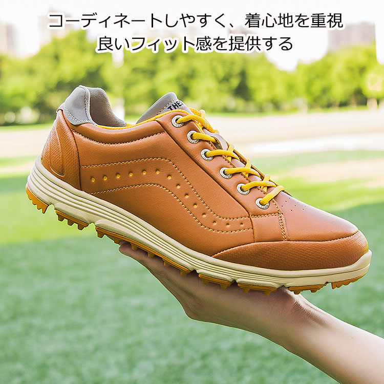 超特価ゴルフシューズ メンズ 大きいサイズ おしゃれ 28cm スニーカー 動きやすい 登山靴 メンズ コース 通気 耐久 耐滑 練習場 ビジネス運動 誕生日プレゼント 父 父の日 退職祝い プロ 敬_1