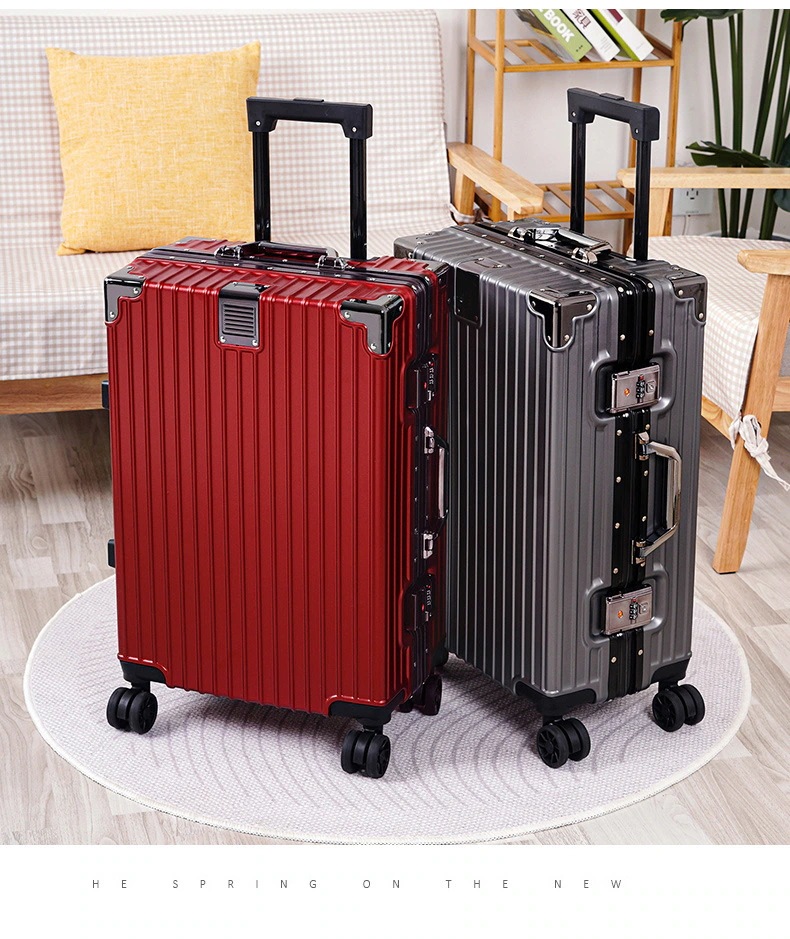 キャリーケース 超軽量 アルミサッシ製 韓国 スーツケース ユニバーサルホイール 大サイズ大容量スーツケース TSAロック　かわいい 可愛い キャリーケース 男女兼用