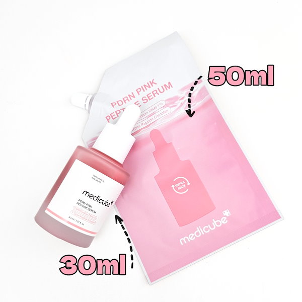Qoo10] メディキューブ PDRNピンクペプチドアンプル, 30m