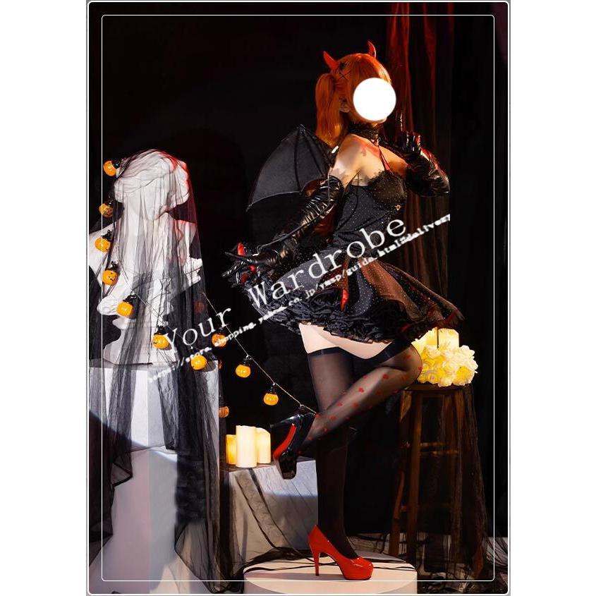 新世紀エヴァンゲリオン 風 アスカ・ラングレー 小悪魔ドレス コスプレ 衣装 クリスマス 文化祭_2
