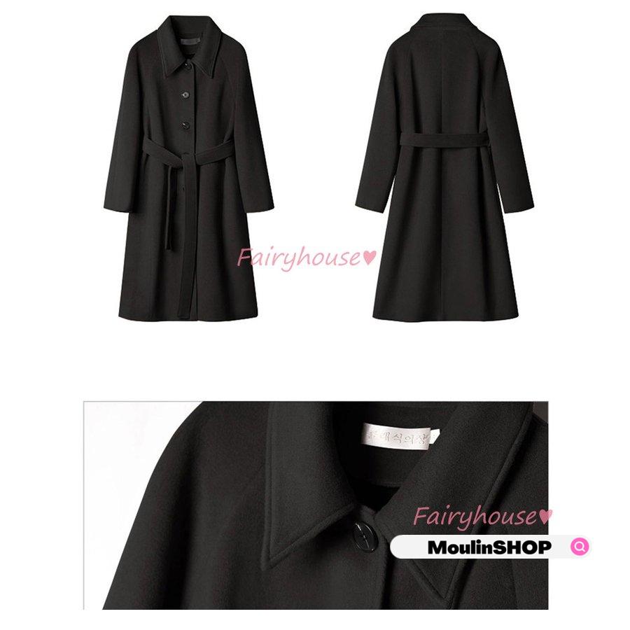 ステンカラーコート レディース 秋冬 40代 黒 チェスターコート ロング丈 ラシャコート オーバー 韓国風 アウター 通勤 着痩せ オシャレ ゆったり 大人上品 ステンカラーコート レディース 秋冬 40代 黒 チェスターコート ロング丈 ラシャコート オーバー 韓国風 アウター 通勤 着痩せ オシャレ ゆったり 大人上品