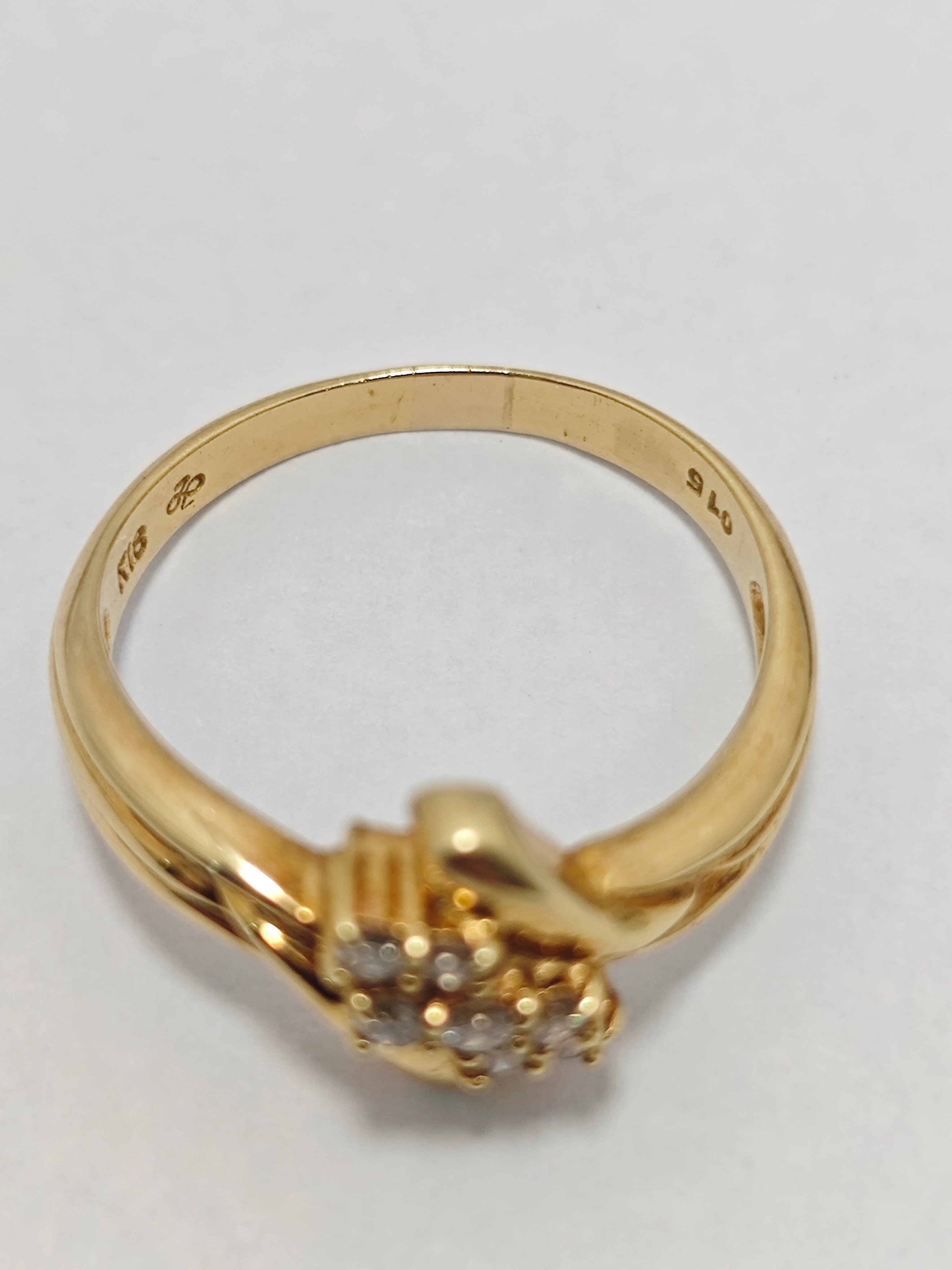 ジュエリーマキ リング 指輪 ダイヤモンド 0.15ct 　K18 ジュエリー　誕生日　プレゼント　ゴールド　メンズ レディース Gold 金