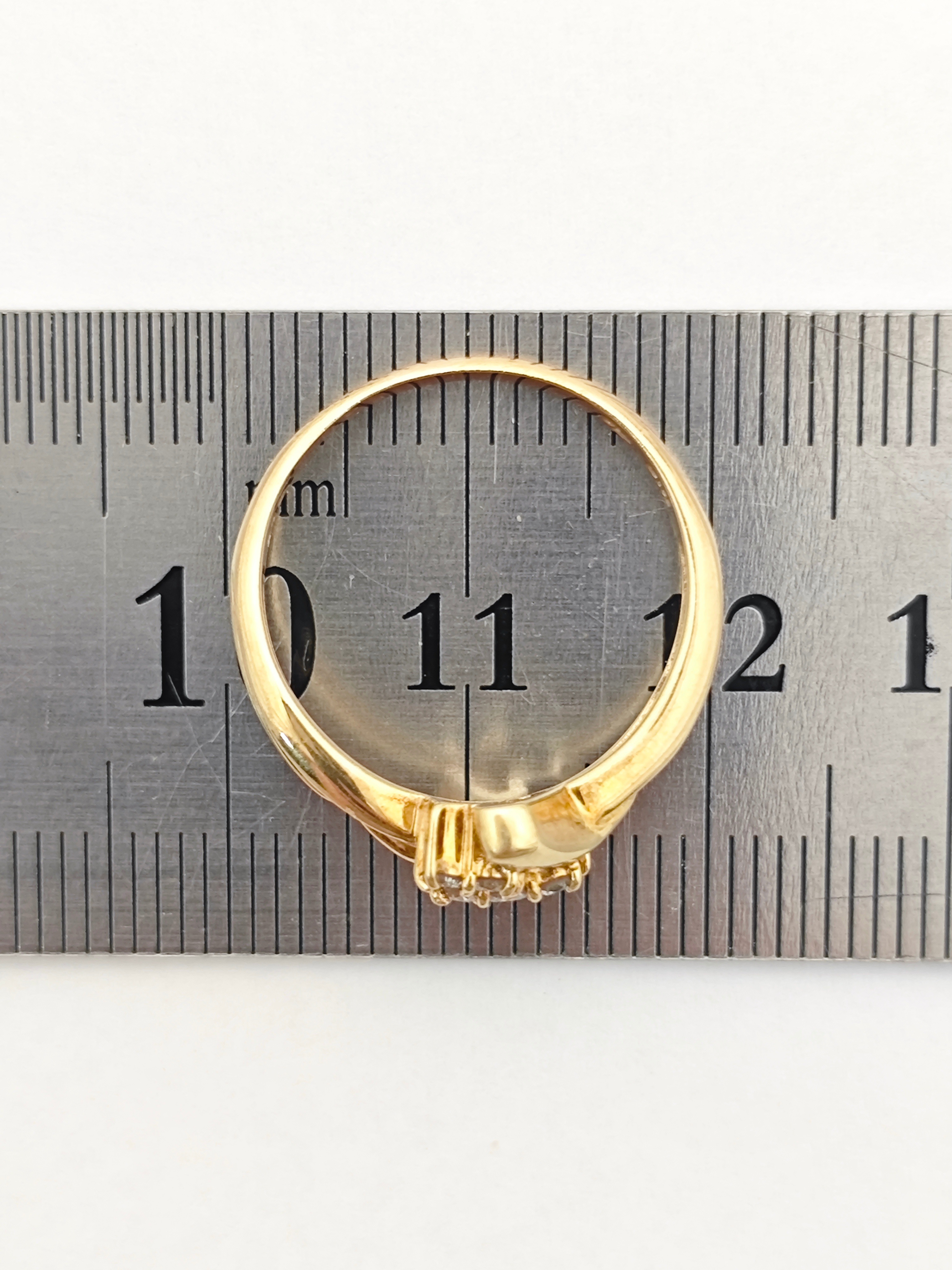 ジュエリーマキ リング 指輪 ダイヤモンド 0.15ct 　K18 ジュエリー　誕生日　プレゼント　ゴールド　メンズ レディース Gold 金