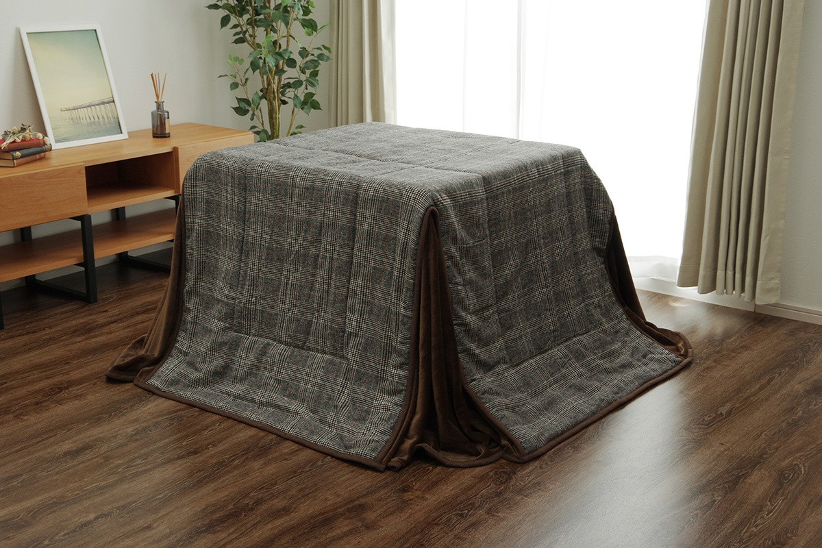 ハイタイプこたつ布団 長方形 60×90 おしゃれ デスクこたつ布団 パーソナルこたつ布団 ダイニングこたつ布団 高脚用 ツイード調 チェック柄 約205×235cm ハイタイプこたつ布団 長方形 60×90 おしゃれ デスクこたつ布団 パーソナルこたつ布団 ダイニングこたつ布団 高脚用 ツイード調 チェック柄 約205×235cm