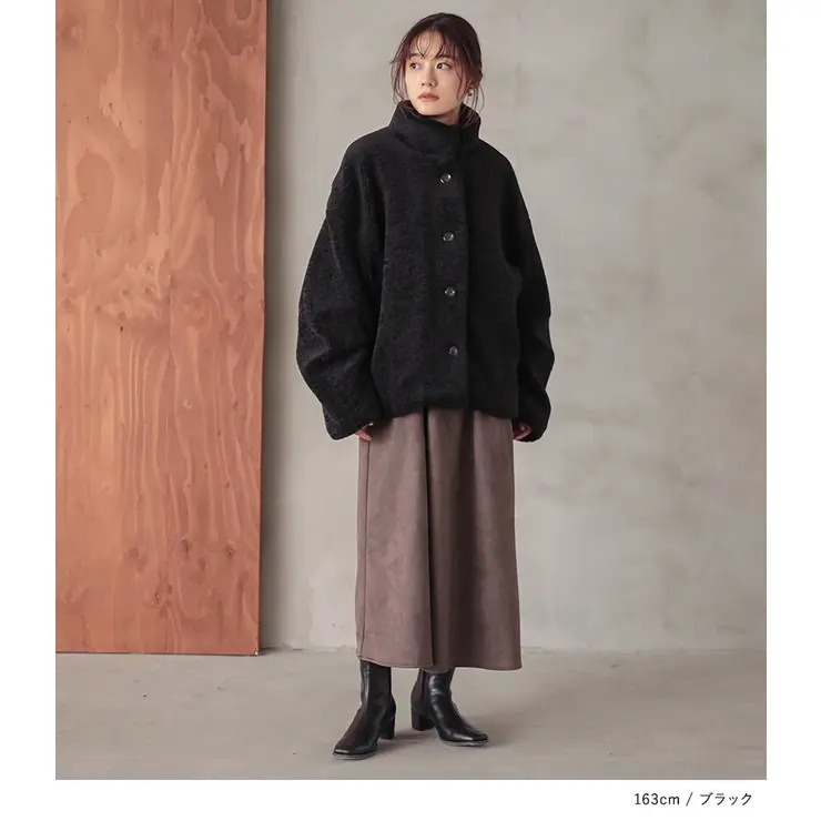 nOrLABELボリュームスリーブボアジャケット_1