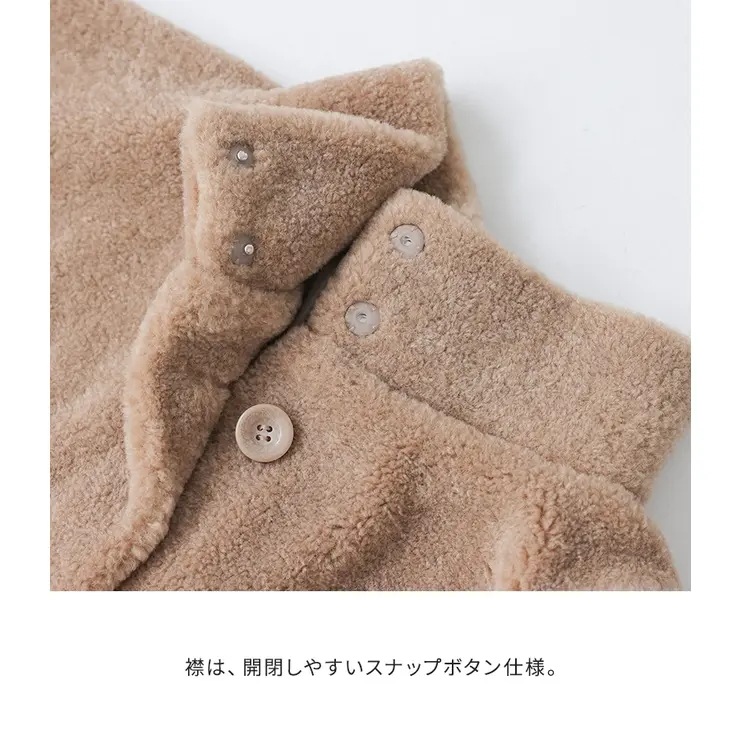 nOrLABELボリュームスリーブボアジャケット_4