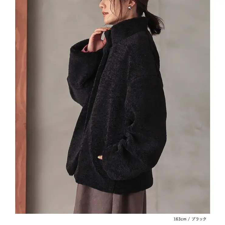 nOrLABELボリュームスリーブボアジャケット_7
