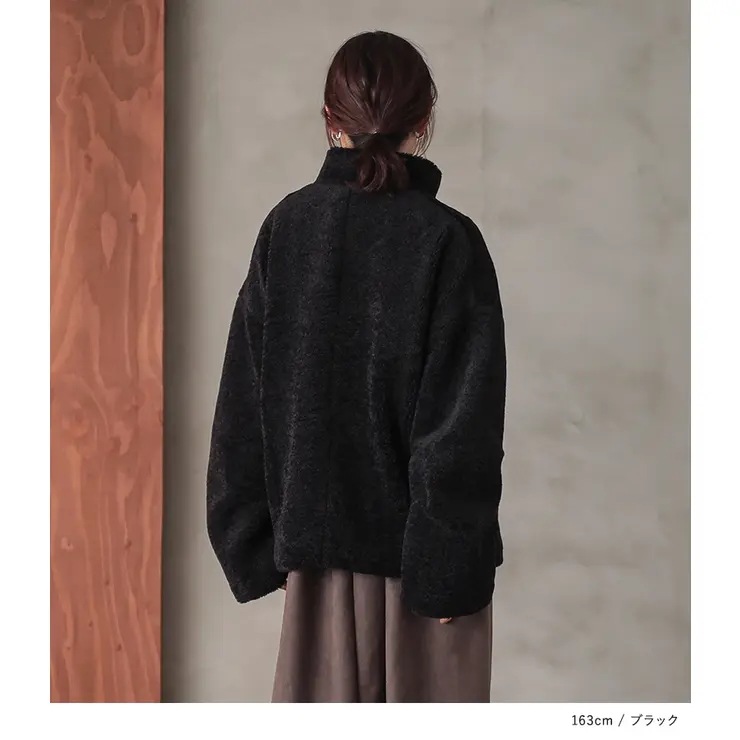 nOrLABELボリュームスリーブボアジャケット_8