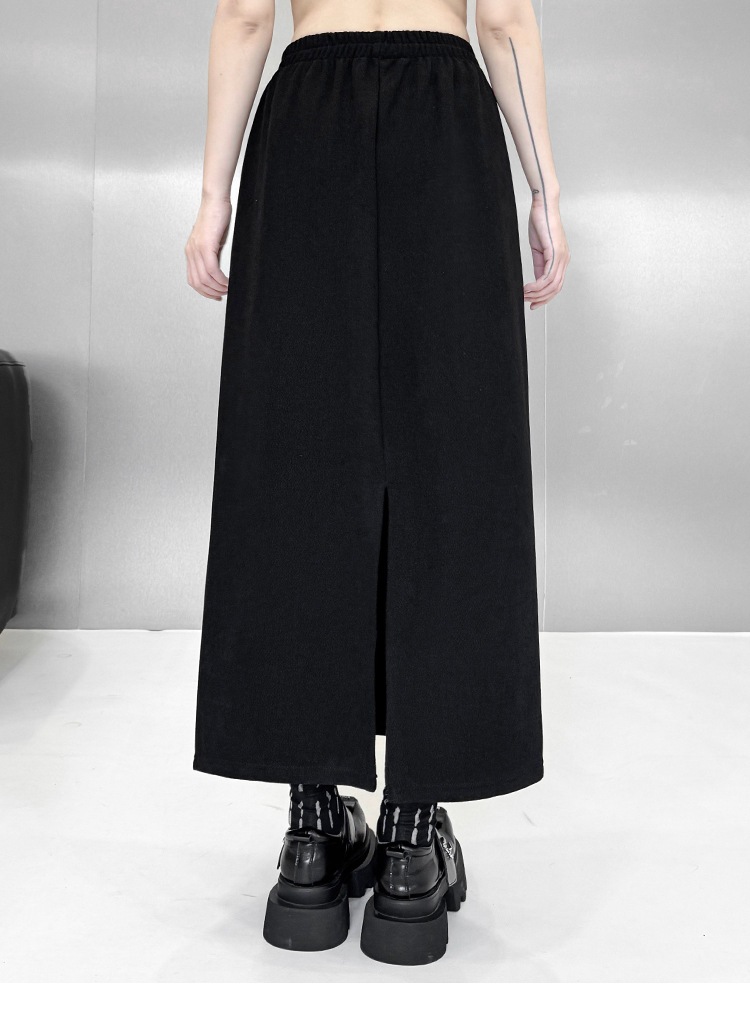 【J.Fashion】 上下セット 裏起毛 花飾り スカートセット 肩パッド付き おしゃれ レディース セットアップ 関連商品購入可能 メガ割