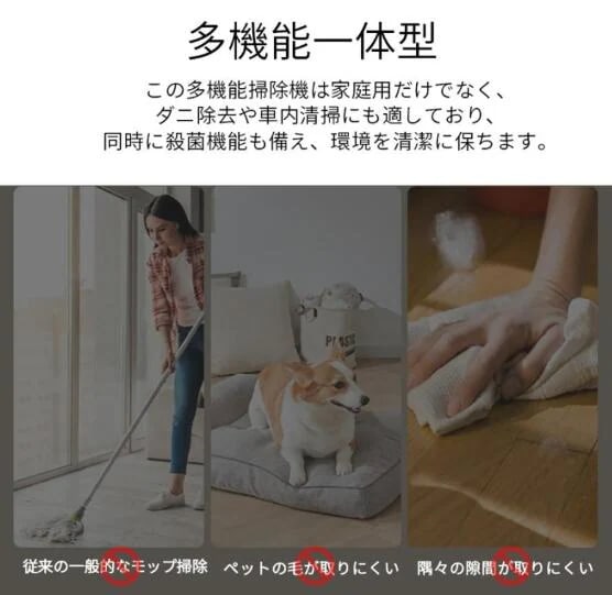 掃除機 コードレス コードレス掃除機 人気 サイクロン式 強力吸引 28000Pa 充電式 軽量ハンディ掃除機 スティック 一人暮らし ジェネリック家電_6