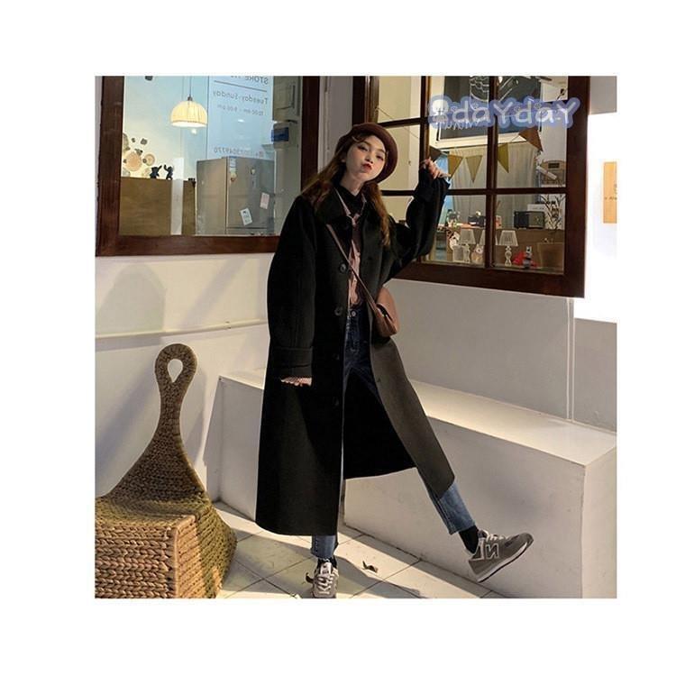 の入荷 チェスターコート レディース 秋冬 40代 チェスターコート 黒 ロング丈 ラシャコート 厚手オーバー ゆったりアウター 通勤 着痩せ オシャレ 韓国風 大人