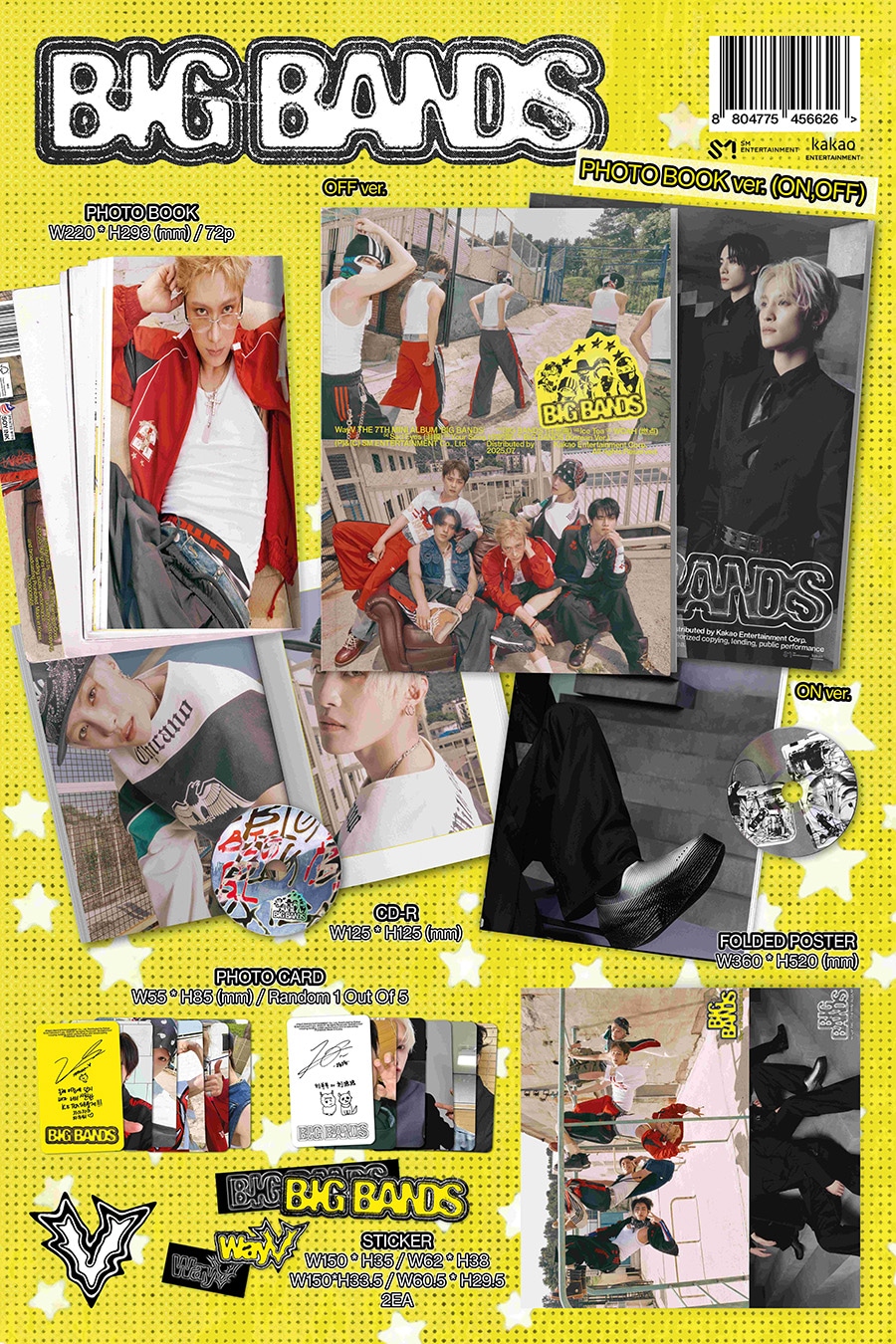 KPOP グッズ(2種セット/ Photo Book Ver.) WayV - BIG BANDS (7枚目の