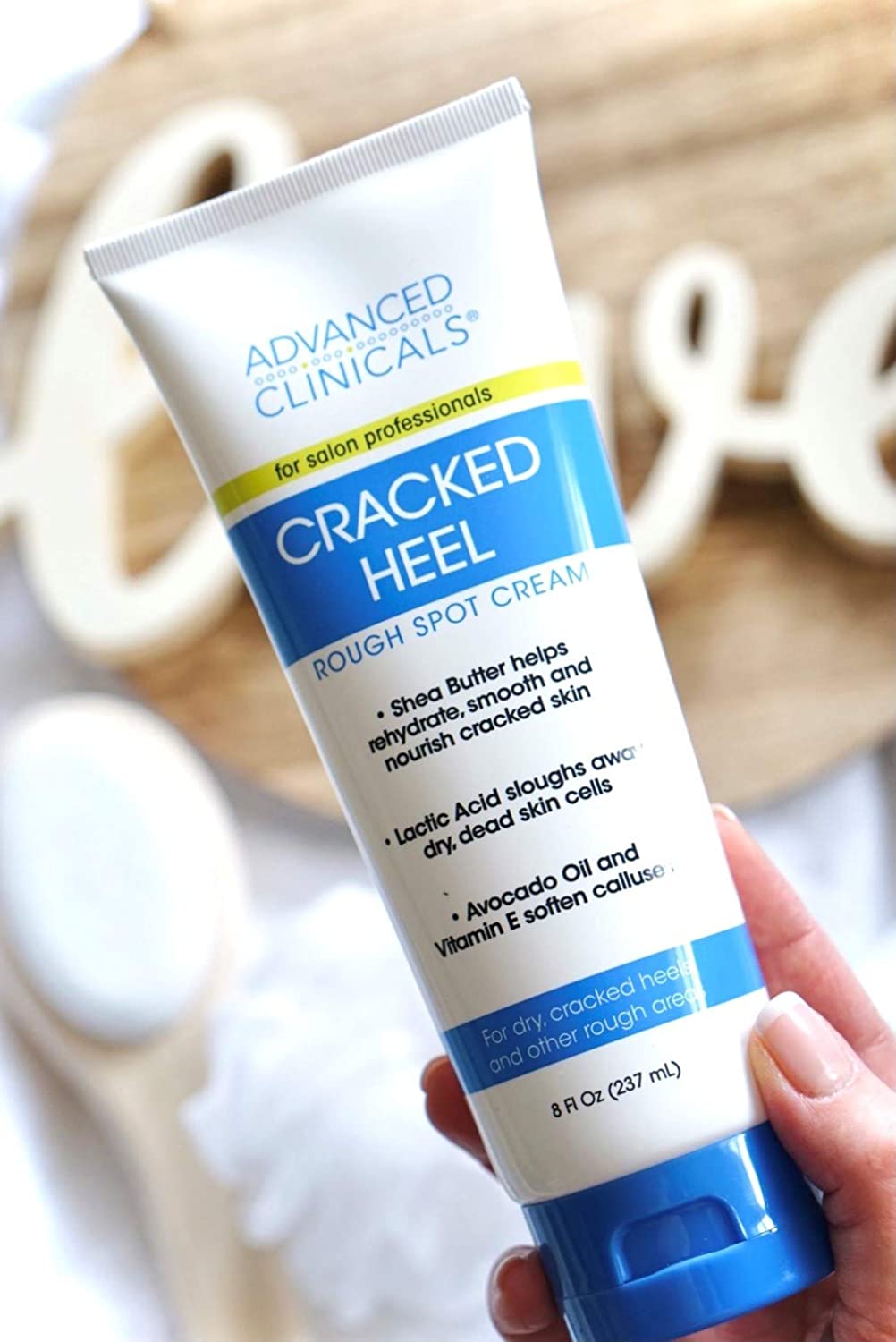 Advanced Clinicals Cracked Heel Foot Cream Moisturizer Lotion先端クリニカルクラックヒールフットクリーム保湿ローションW/シアバタースキン
