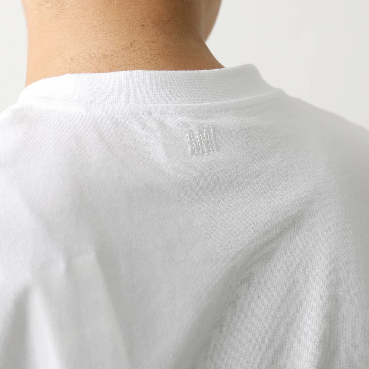 ami paris アミパリス Tシャツ BFUTS001.724 メンズ 半袖 カットソー ハートロゴ刺繍 ロゴT クルーネック コットン カラー3色