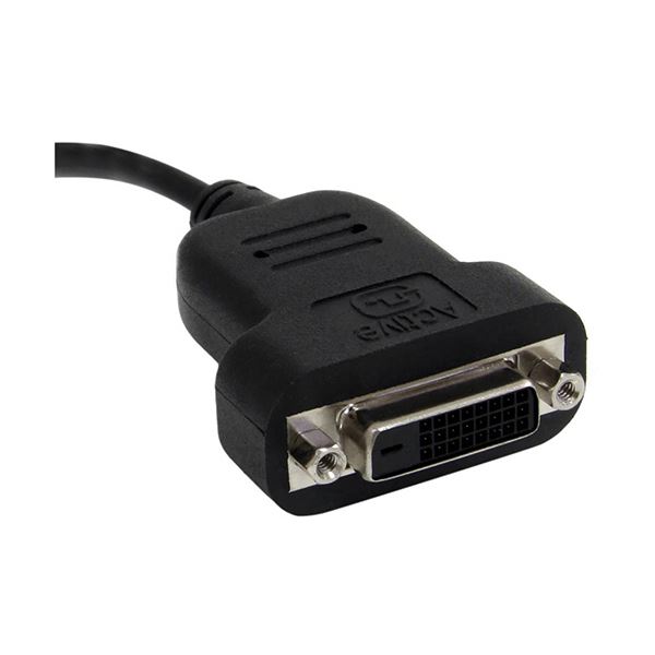 （まとめ）StarTech.com MiniDisplayPort-DVIアクティブ変換アダプタ Mini DisplayPort（オス）-DVI D（メス） MDP2DVIS 1個 3セット