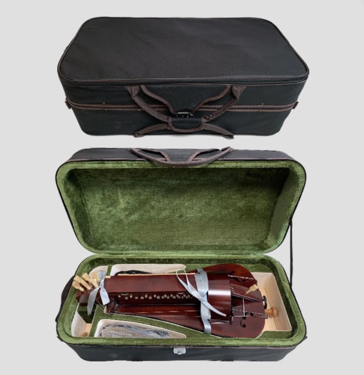 弦を絞る ピアノを手で振る Hurdy Gurdy 弦6本 24キー 手回しオルガン手作り