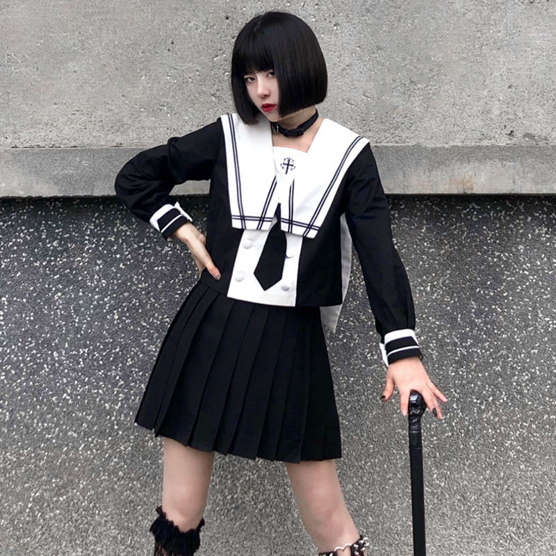 涼しく楽ちんセットアップ 新生活応援ビジネス特集 スーツ涼しく楽ちんセットアップ2023 韓国ファッション jk 制服 大学風 セーラー服二点セット
