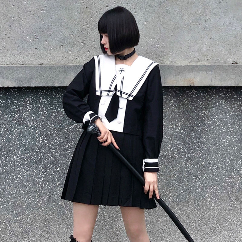 涼しく楽ちんセットアップ 新生活応援ビジネス特集 スーツ涼しく楽ちんセットアップ2023 韓国ファッション jk 制服 大学風 セーラー服二点セット