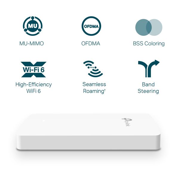 Omada AX1800 壁面埋め込み型 Wi-Fi 6アクセスポイント EAP615-Wall（EU）